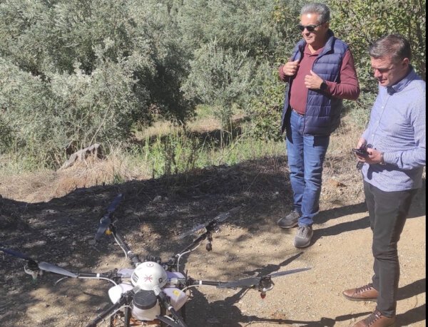 Πιλοτική εφαρμογή δολωματικών ψεκασμών σε ελαιόδενδρα με σύστημα μη επανδρωμένου αεροσκάφους – Από την Περιφέρεια Θεσσαλίας σε συνεργασία με το ΥΠΑΑΤ