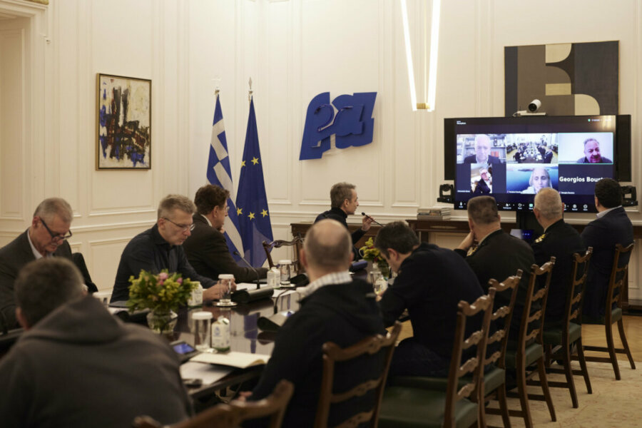 Σύσκεψη στο υπουργείο Πολιτικής Προστασίας για τους σεισμούς στις Κυκλάδες