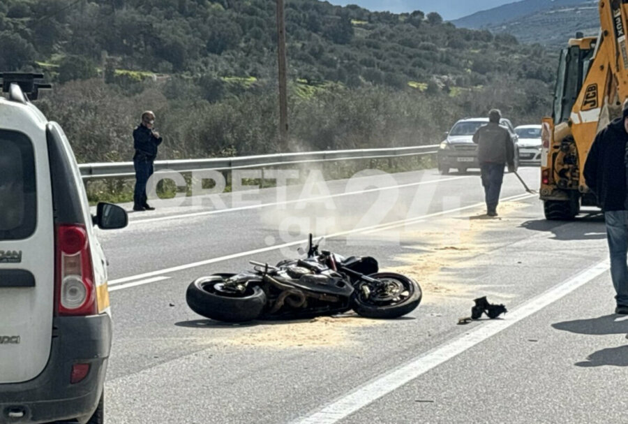 Τραγωδία στην Κρήτη με νεκρό μοτοσικλετιστή – Χτύπησε σε διερχόμενο αυτοκίνητο στο αντίθετο ρεύμα